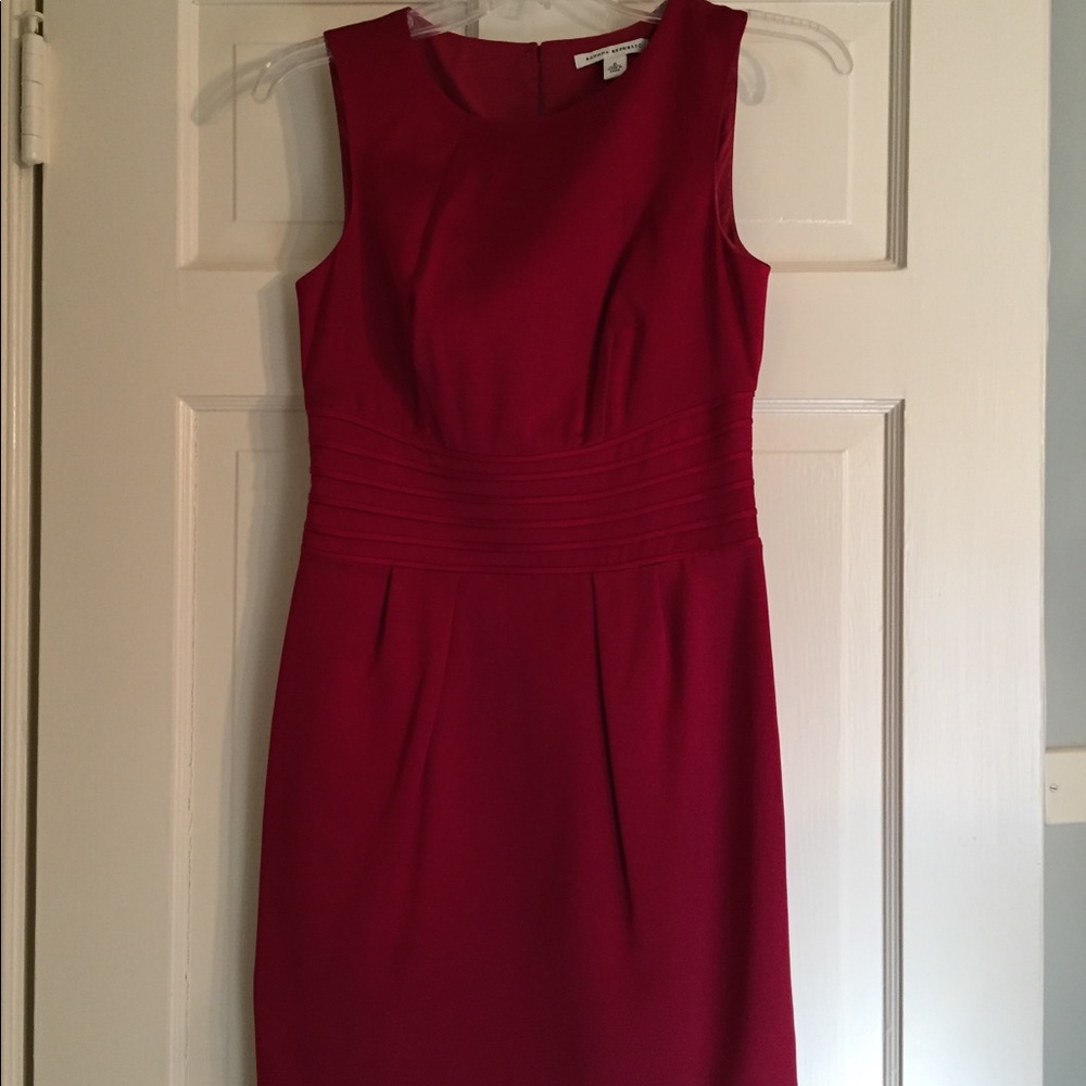 Banana Republic Wine Shift Dress 0